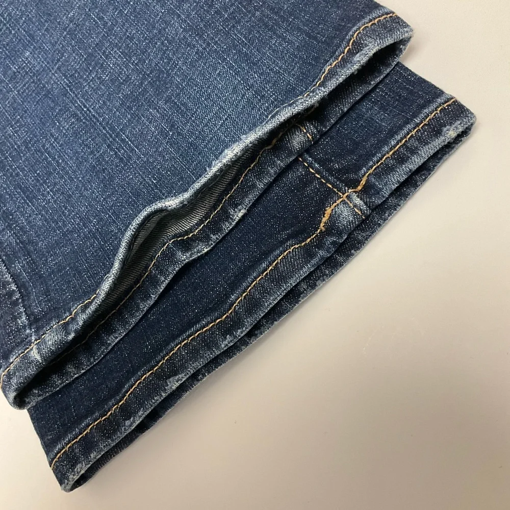 Pilcro and the Letterpress Women's Size 27 Tall Dark Wash Semi Bootcut Jeans - Picture 10 of 12